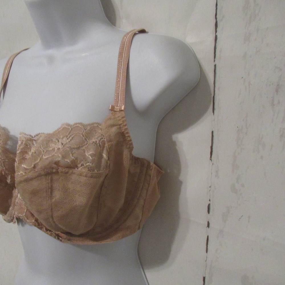 Panache Bra 38DD Beige Tan Envy Lace Underwire Back Closure - Picture 3 of 6